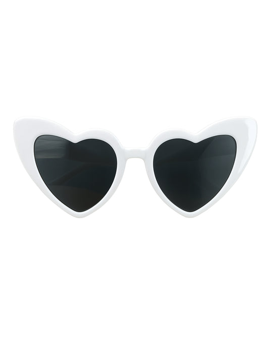 Vue de face des lunettes vintage cœur