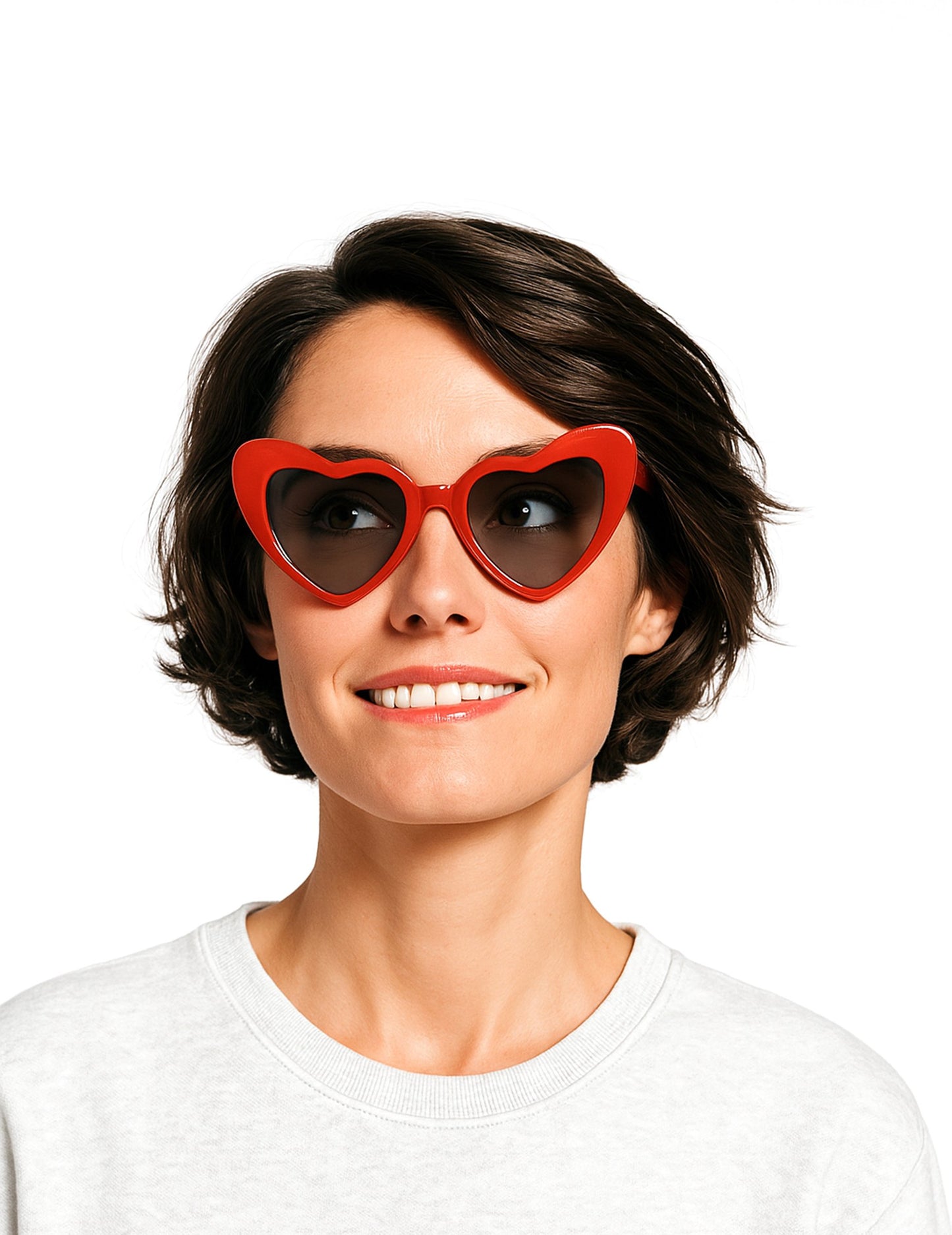 Vintage rdeče srčne očala