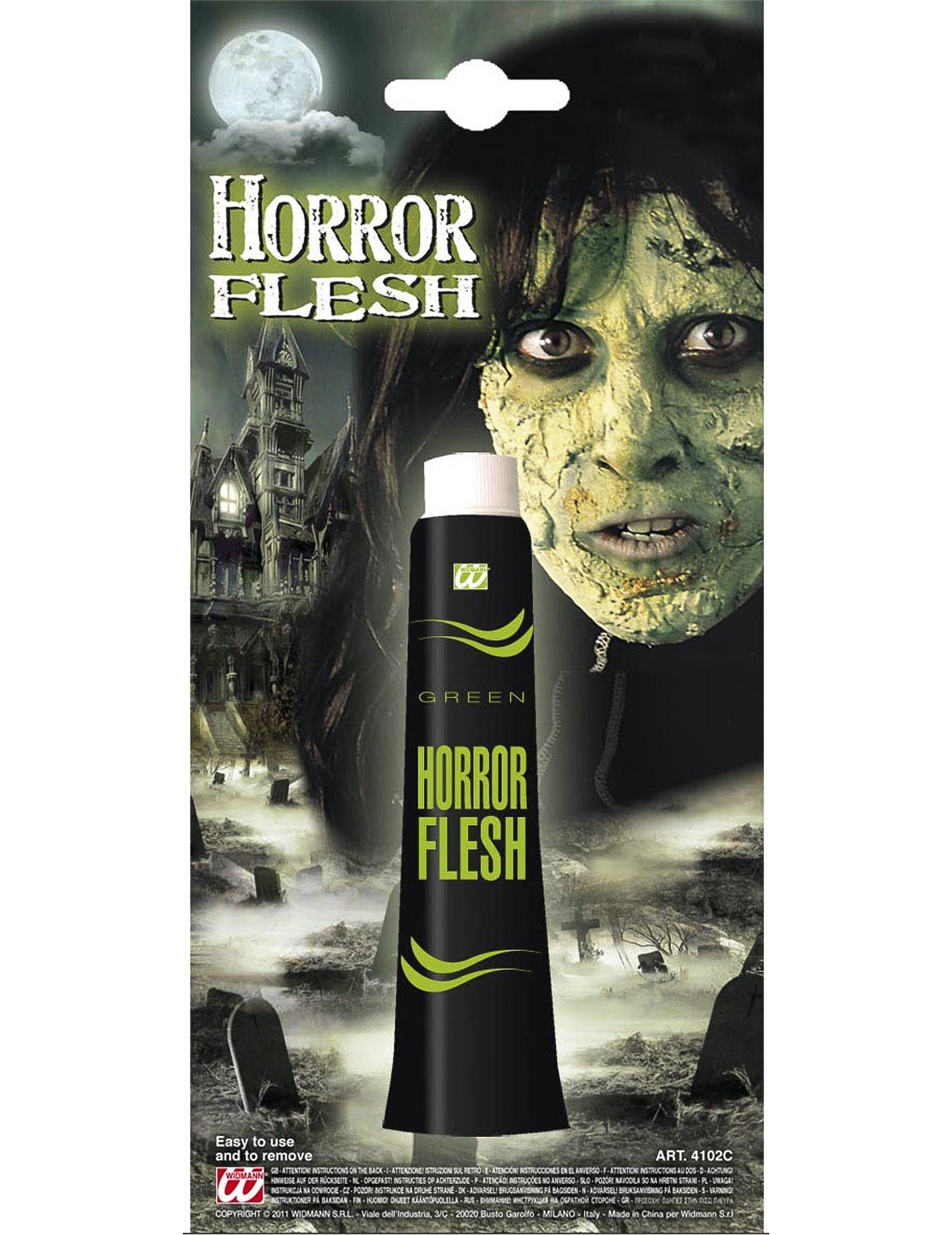 Halloween Green Skin Makeup