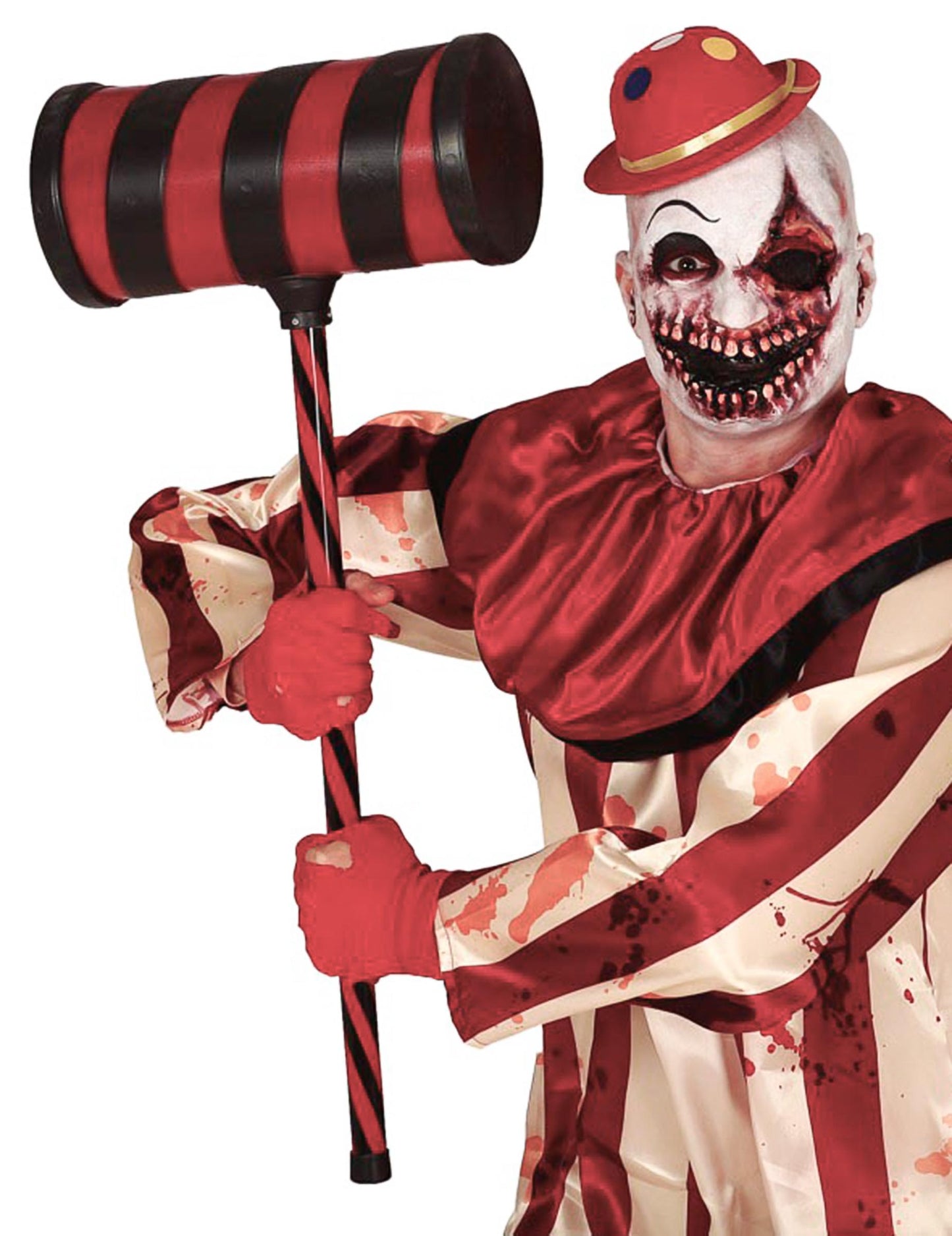 Clown Marteau rdeča in črna odrasla oseba 79 cm