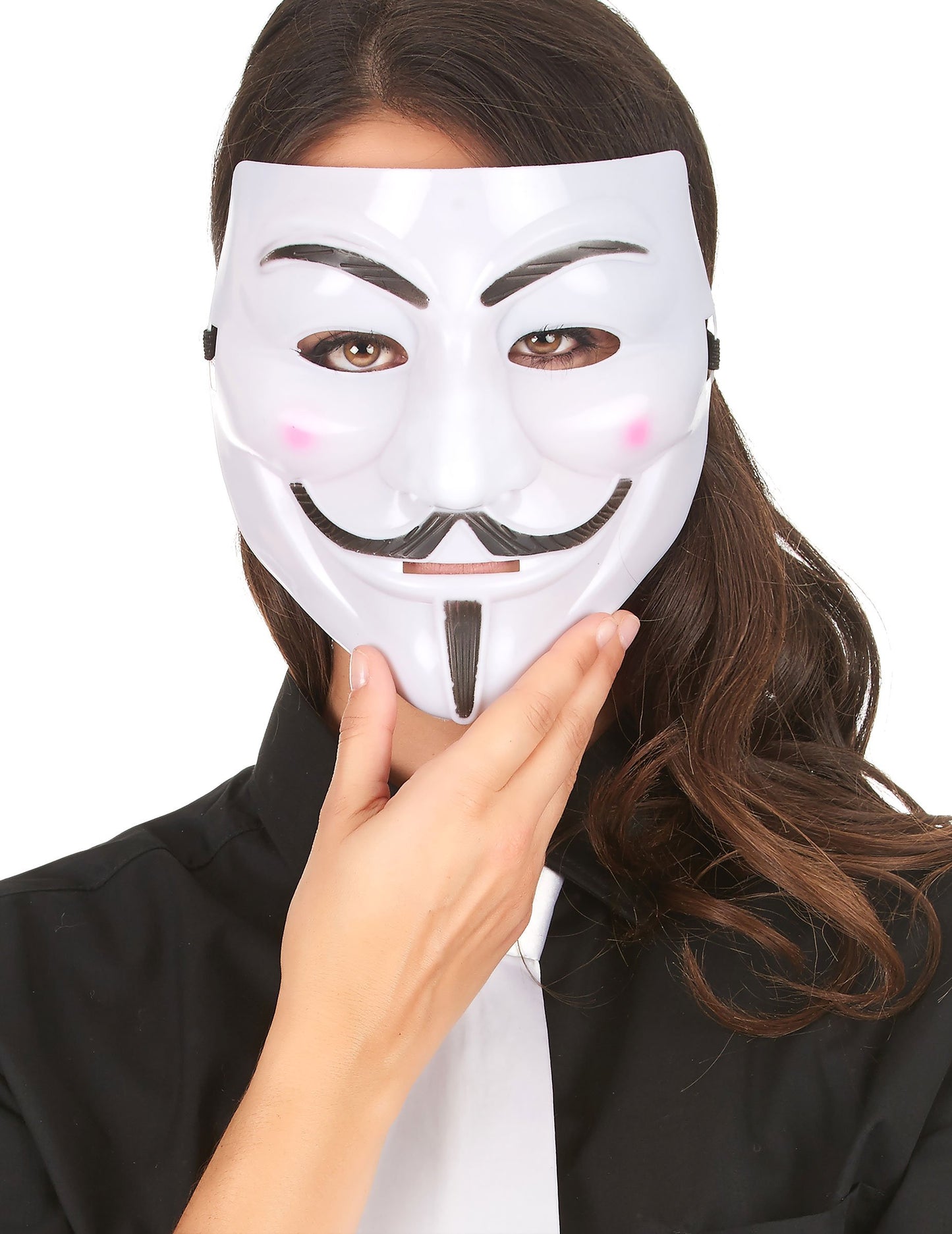 Pogled od blizu na anonimno masko za odrasle