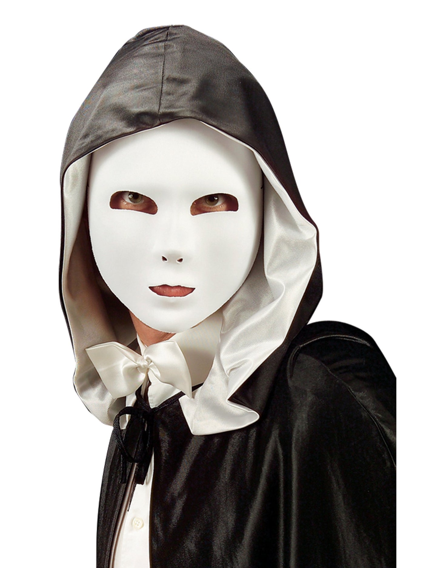 Bela maska za odrasle, popolna bela