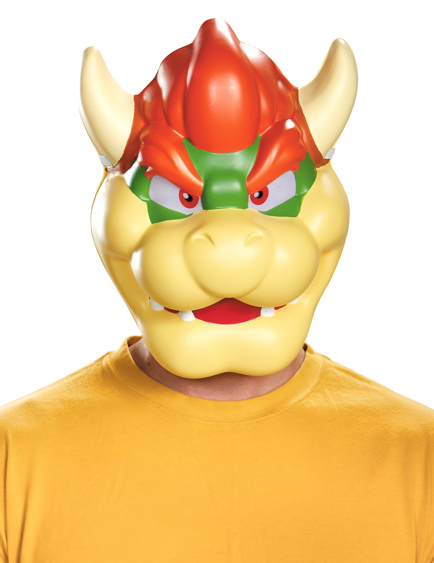 Maska Bowser Nintendo® za odrasle, rumena in oranžna, s rogovi
