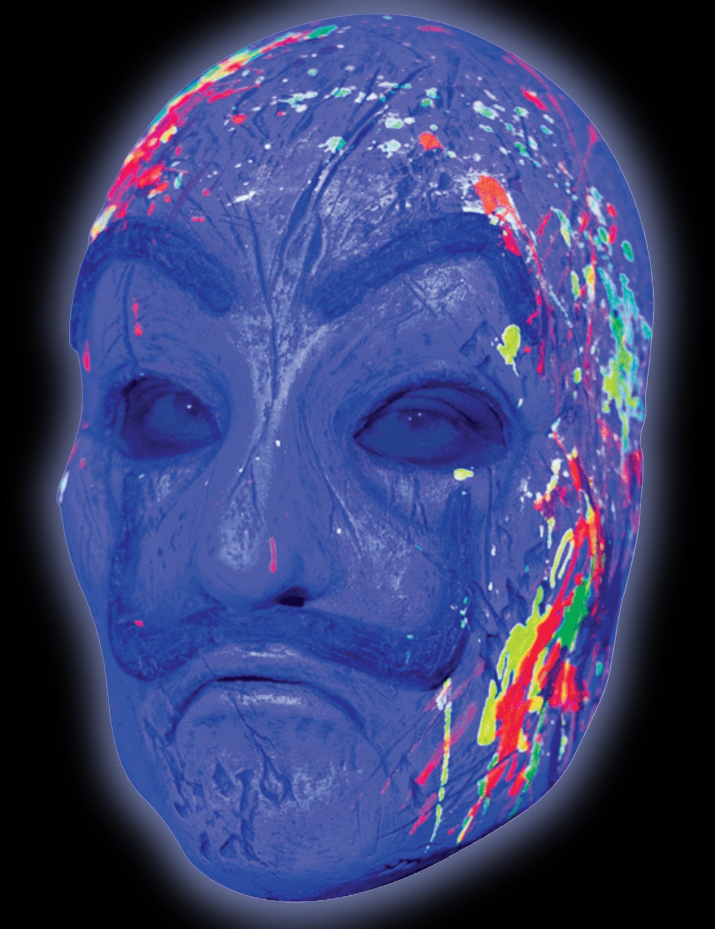 Braqueur maska z luksuznimi uv neonskimi nalogami odrasli