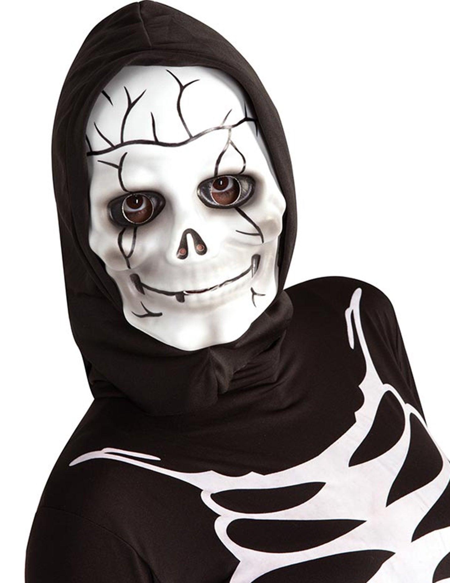 Skeletna maska z otroško kapuco