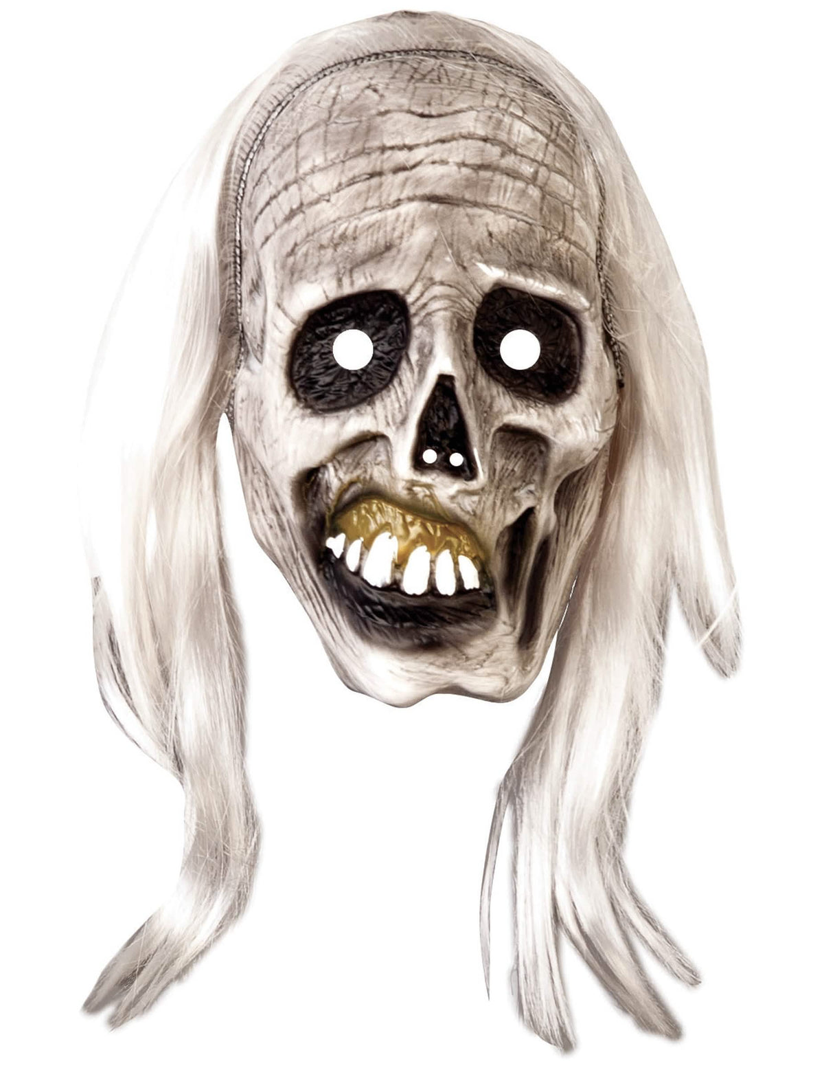 Posnetek obraza zombijskega maske in lasulje za odrasli