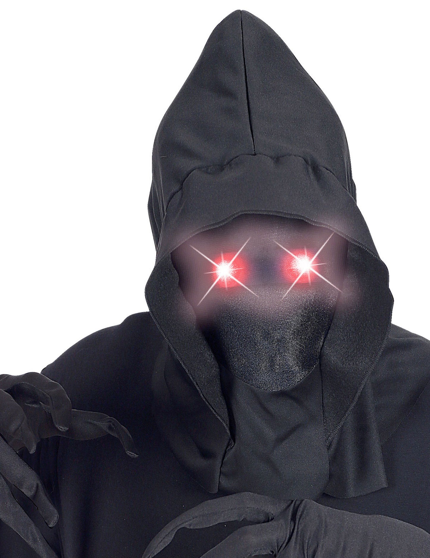 V polnem kapuco nevidna maska za obraz in odrasle rdeče svetlobe