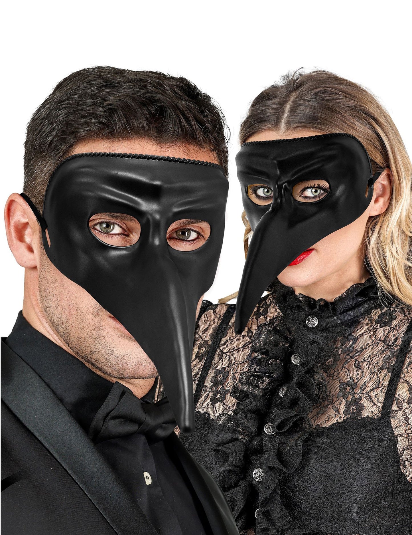 Dolga maska črna odrasla oseba