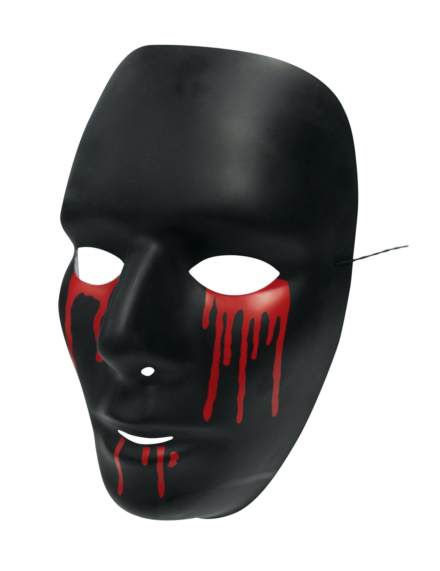 Črna maska z Halloween Man krvnimi solzami