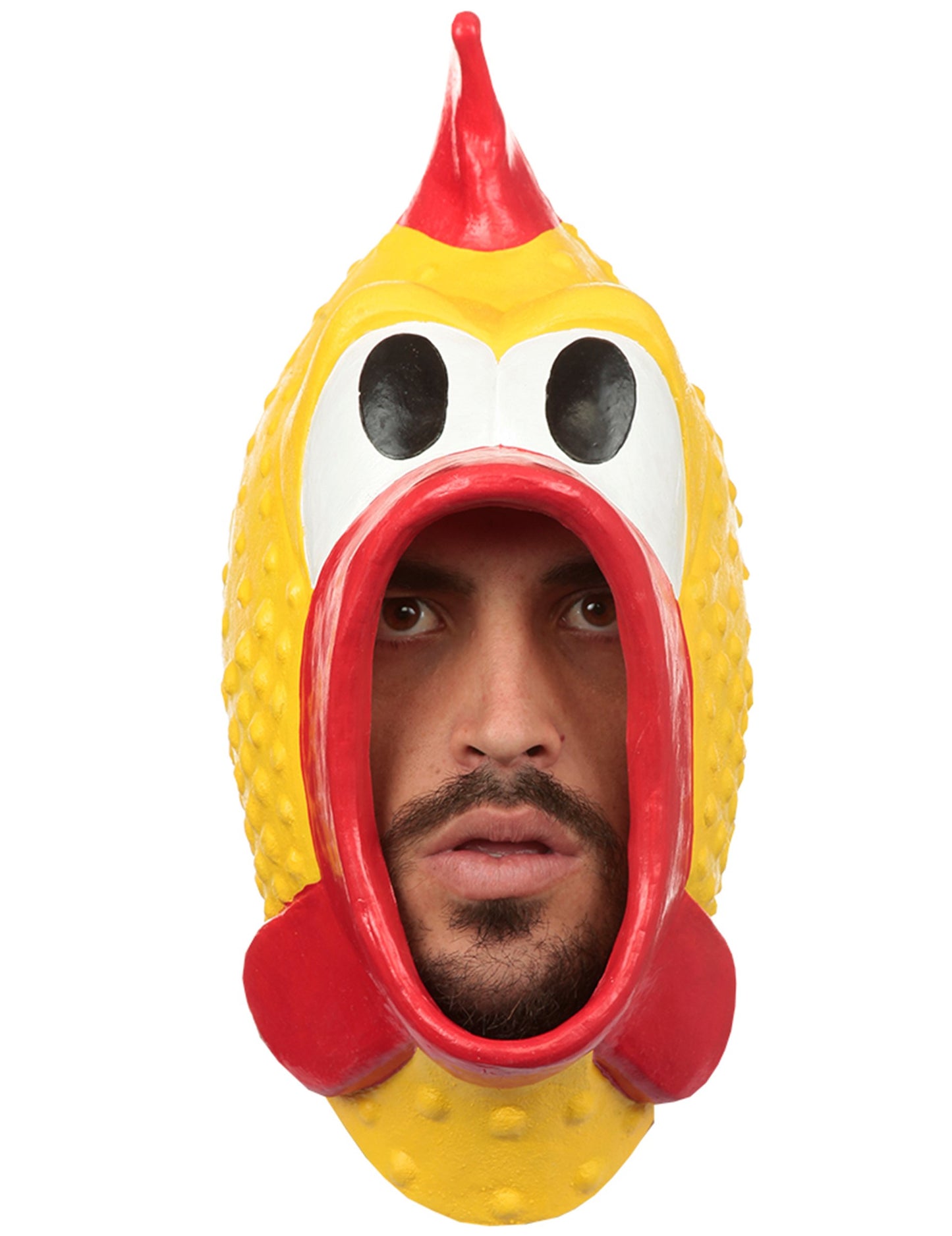 Plastična piščančja maska za odrasle