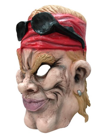 Ameriška kolesarska karikaturna maska odrasla