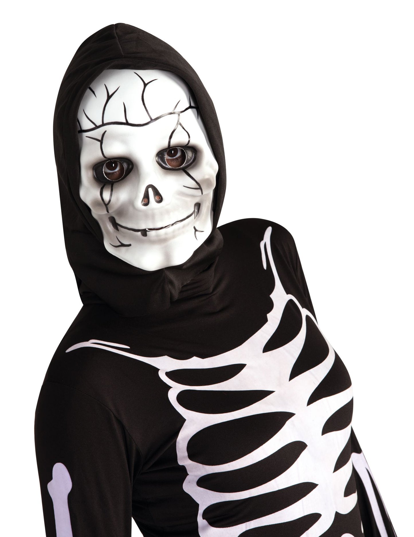 Skeletna maska z otroško kapuco