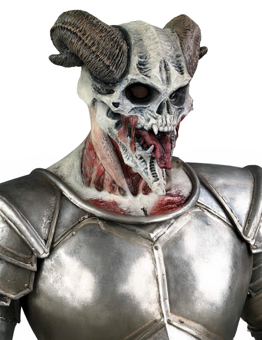 Vue de profil du masque de squelette diabolique pour adulte