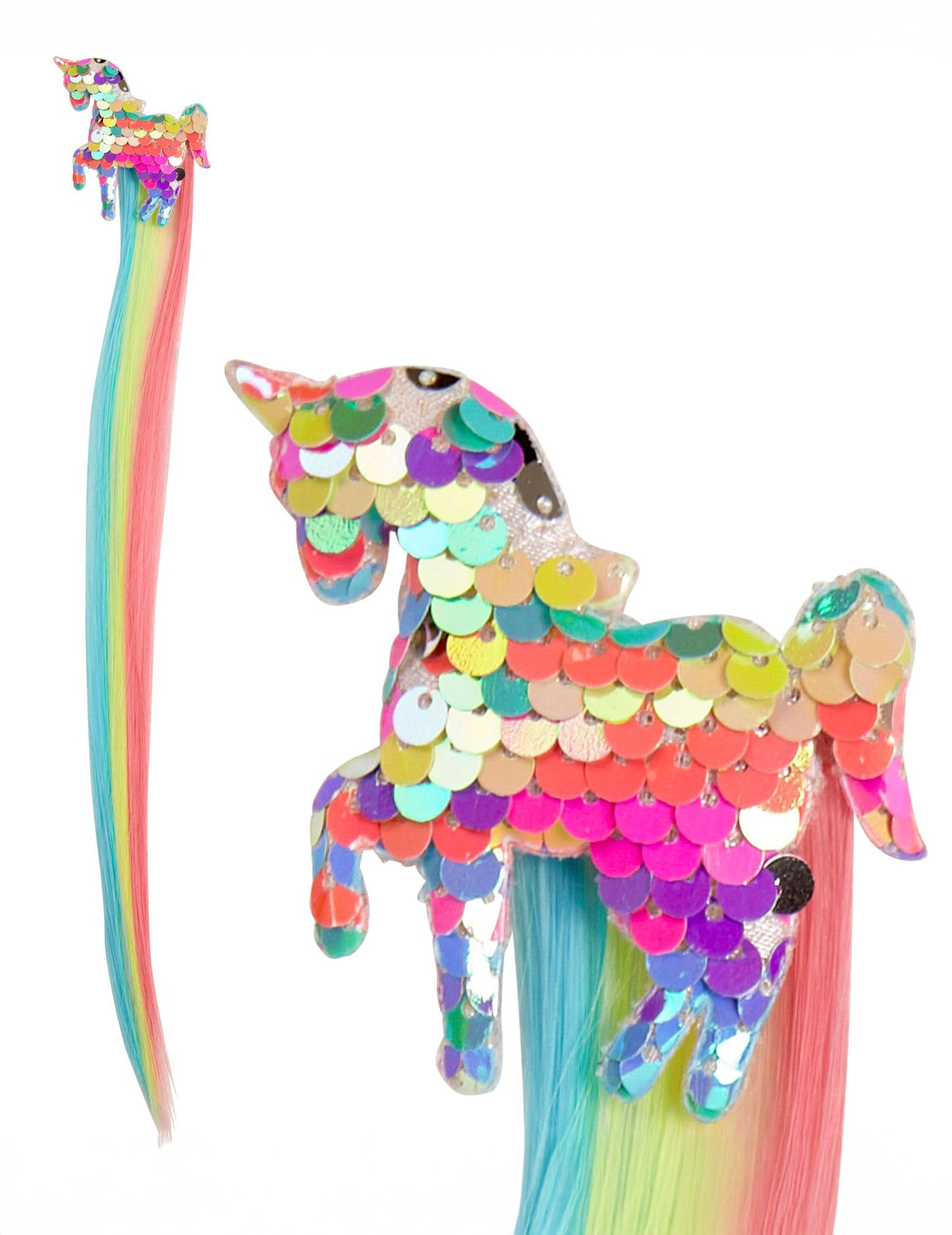 Večbarvni sten z dlakami za lase