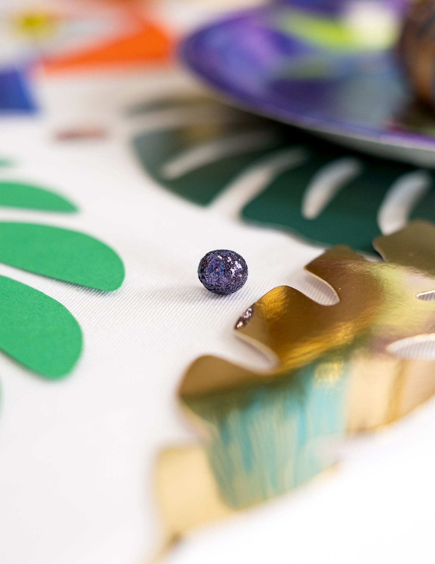 Mini temno modre bleščeče kroglice, 8 mm, 10 g, za dekoracijo mize