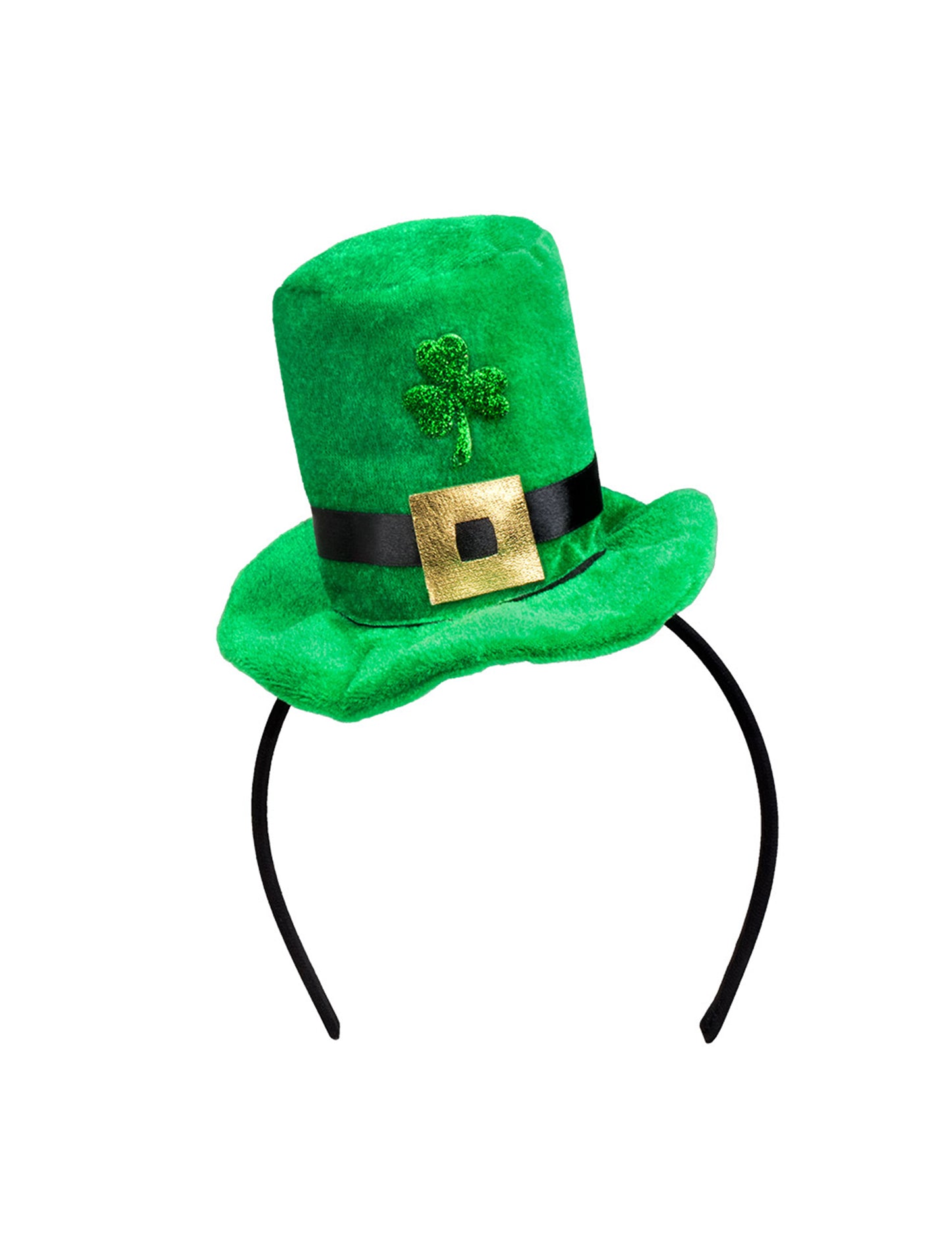 Mini zgornji klobuk z zlati zanki za odrasle Saint Patrick