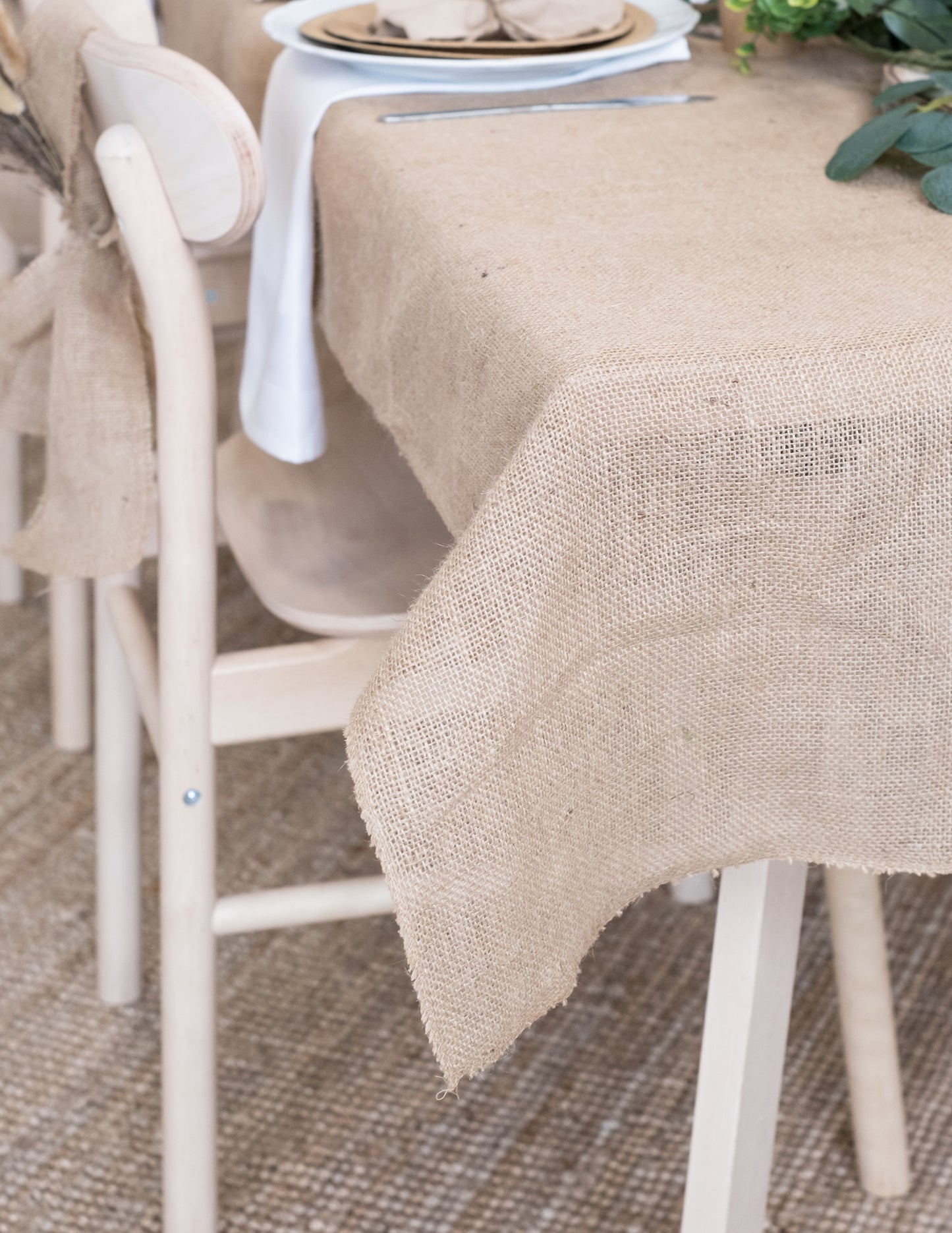 Pravokotni prt jute 240 x 120 cm