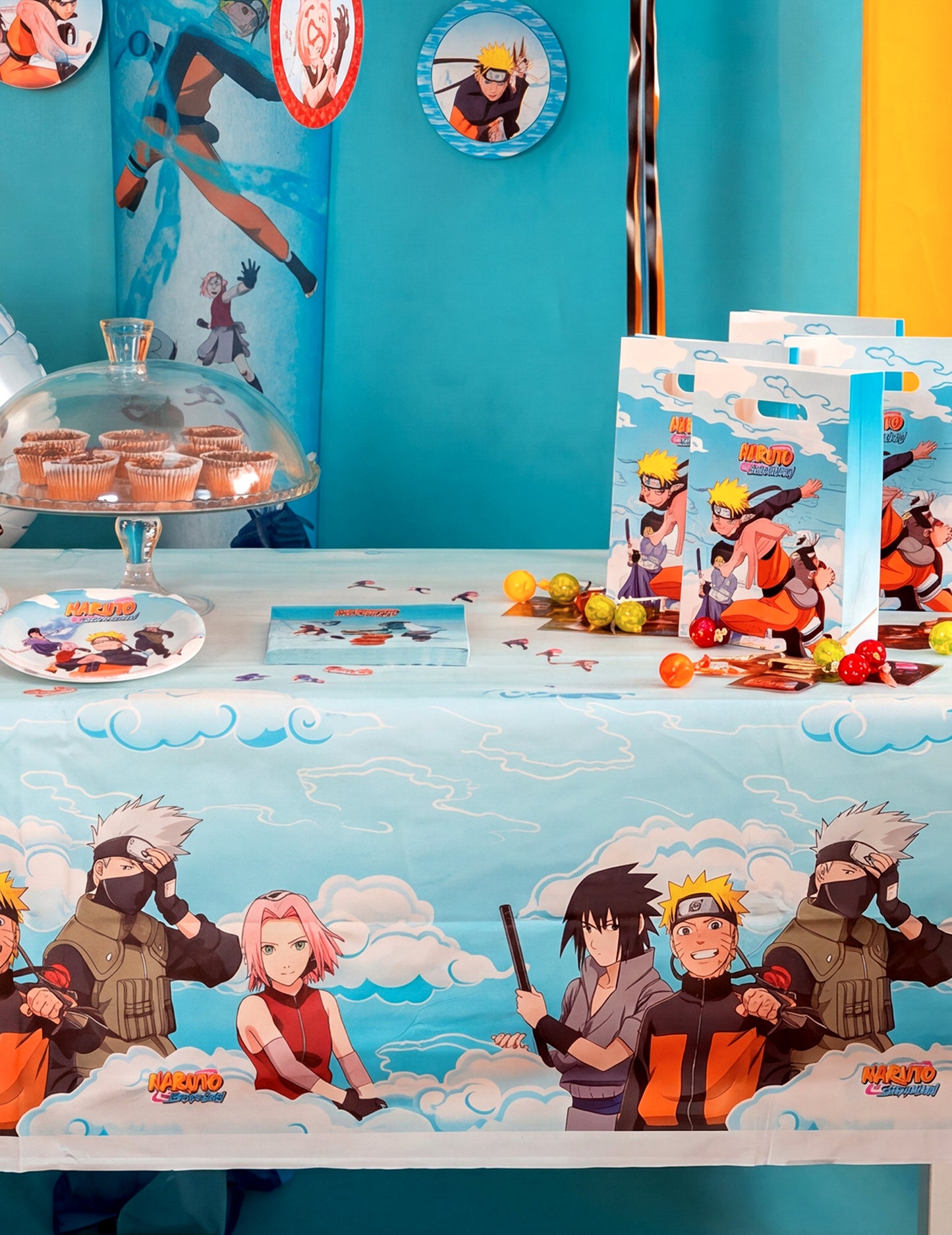 Reciklirni papirnati prt Naruto Shippuden™ 136 x 228 cm