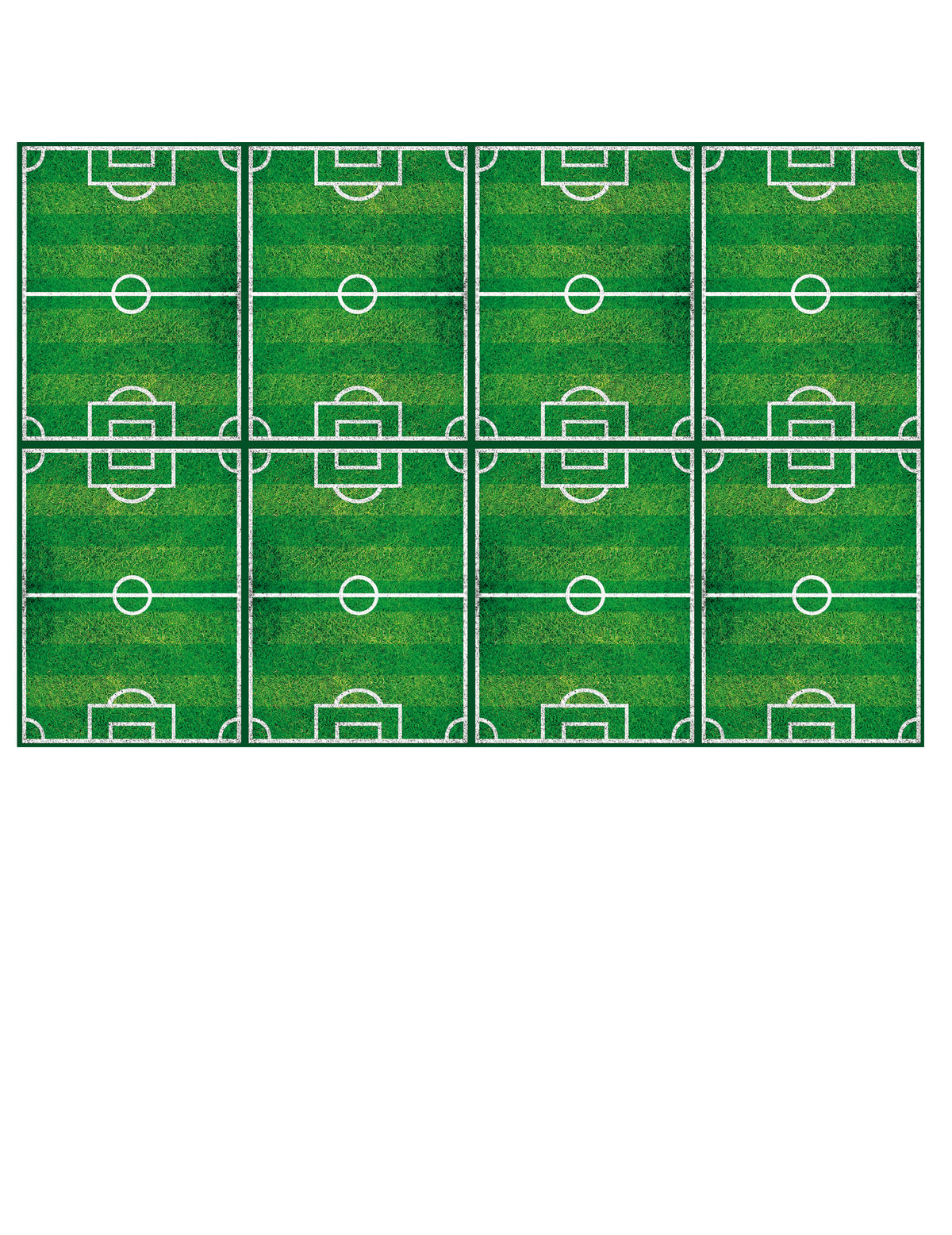 Nappe en plastique football pour fête verte motif terrain de foot