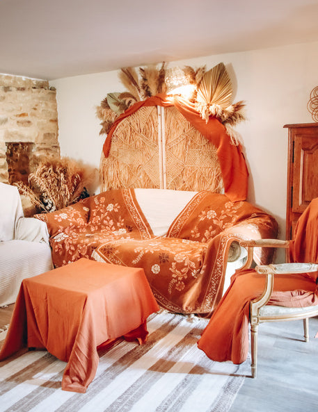 Tableta za bombažno gazo Terracotta 130 x 240 cm