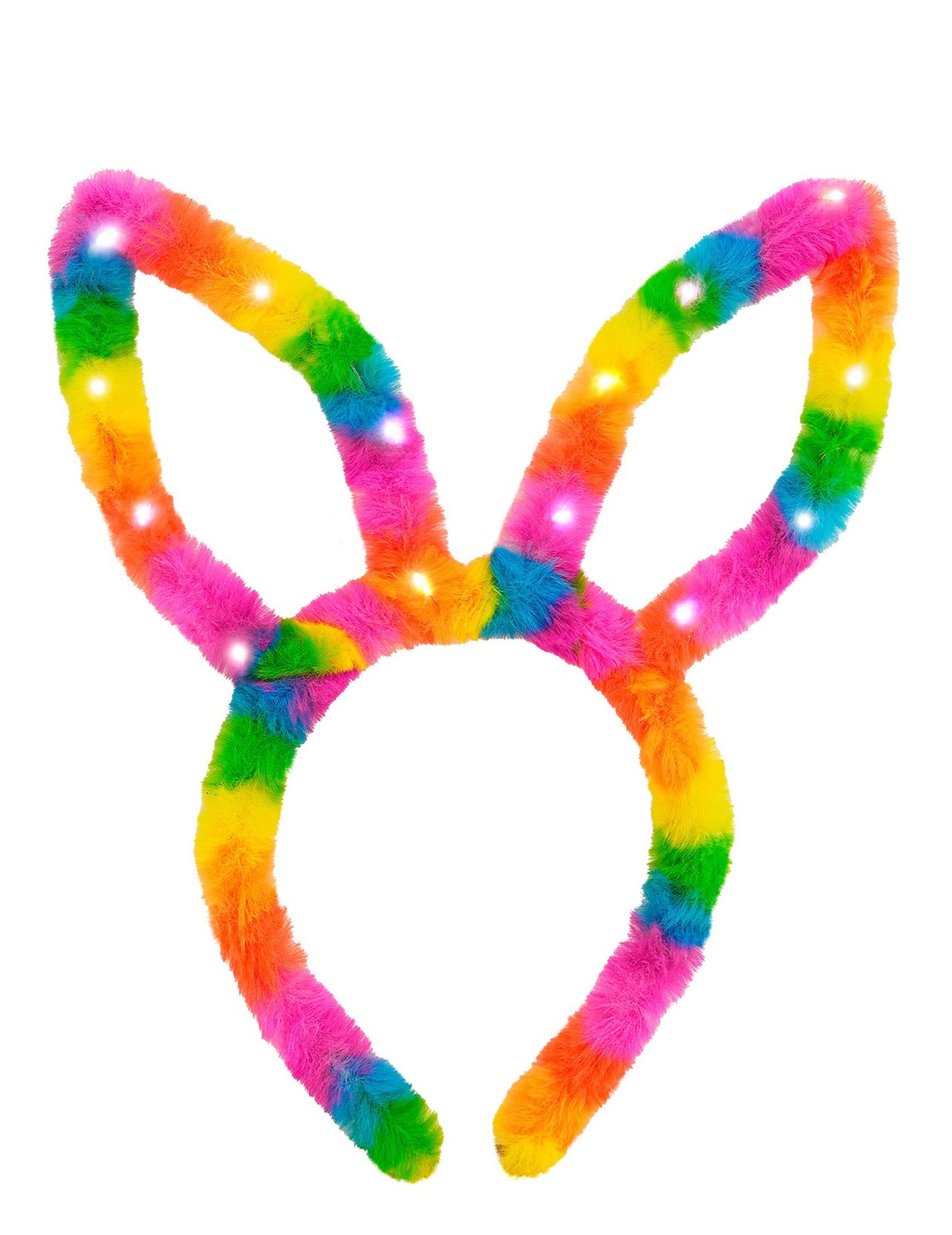 Oreilles de lapin arc-en-ciel lumineuses
