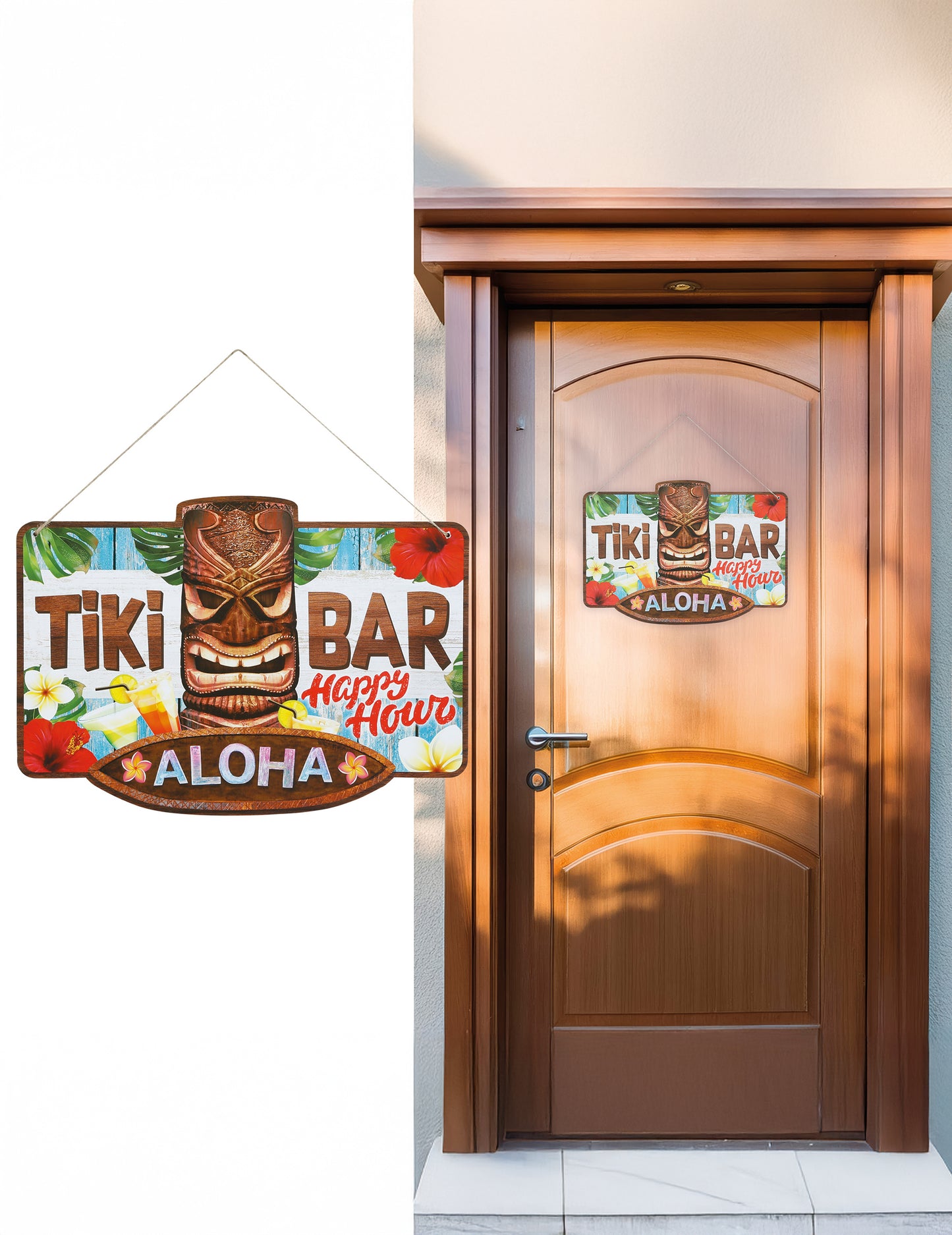 Aloha tiki črtna plošča 25 x 35 cm
