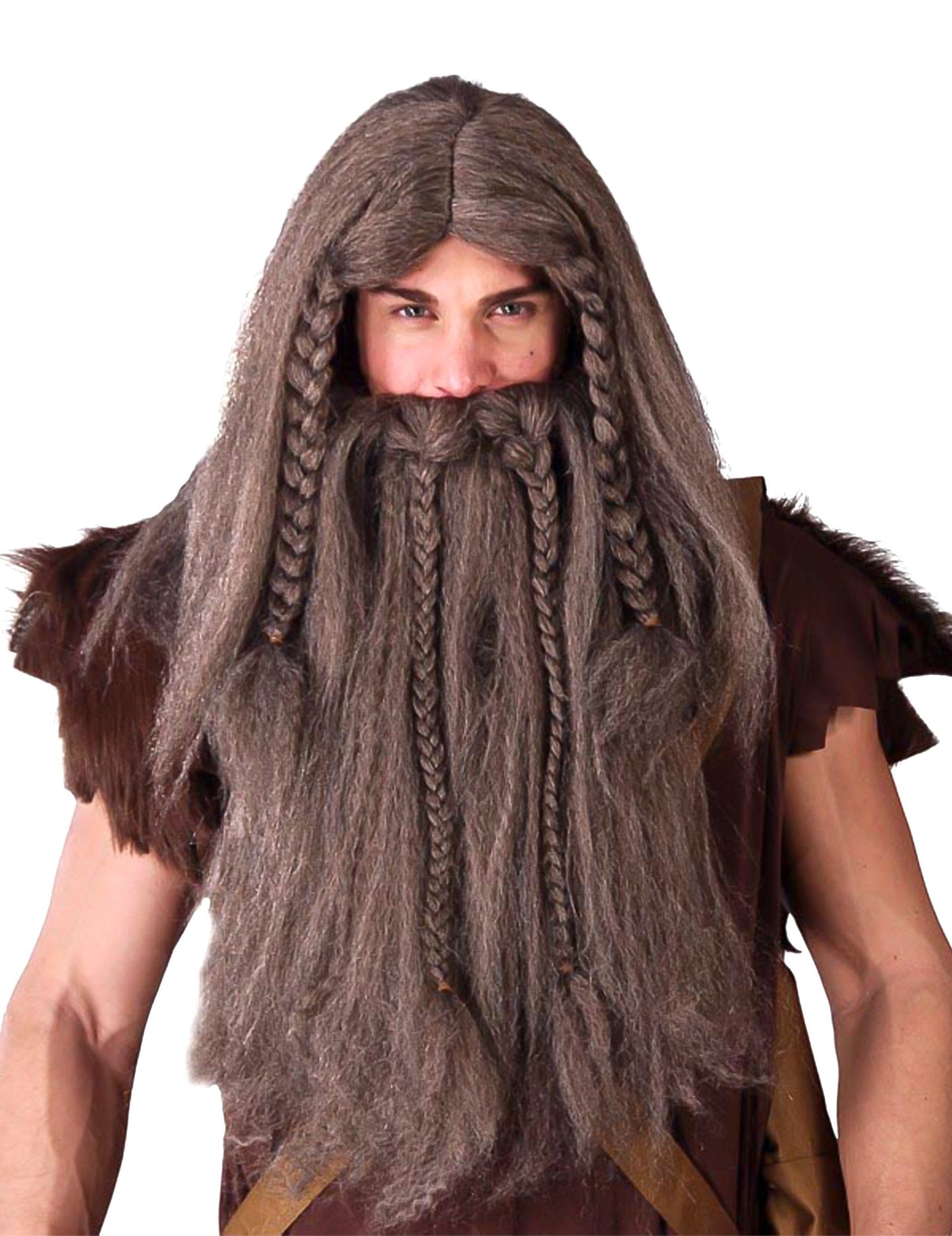 Viking človek barbarska lasulja