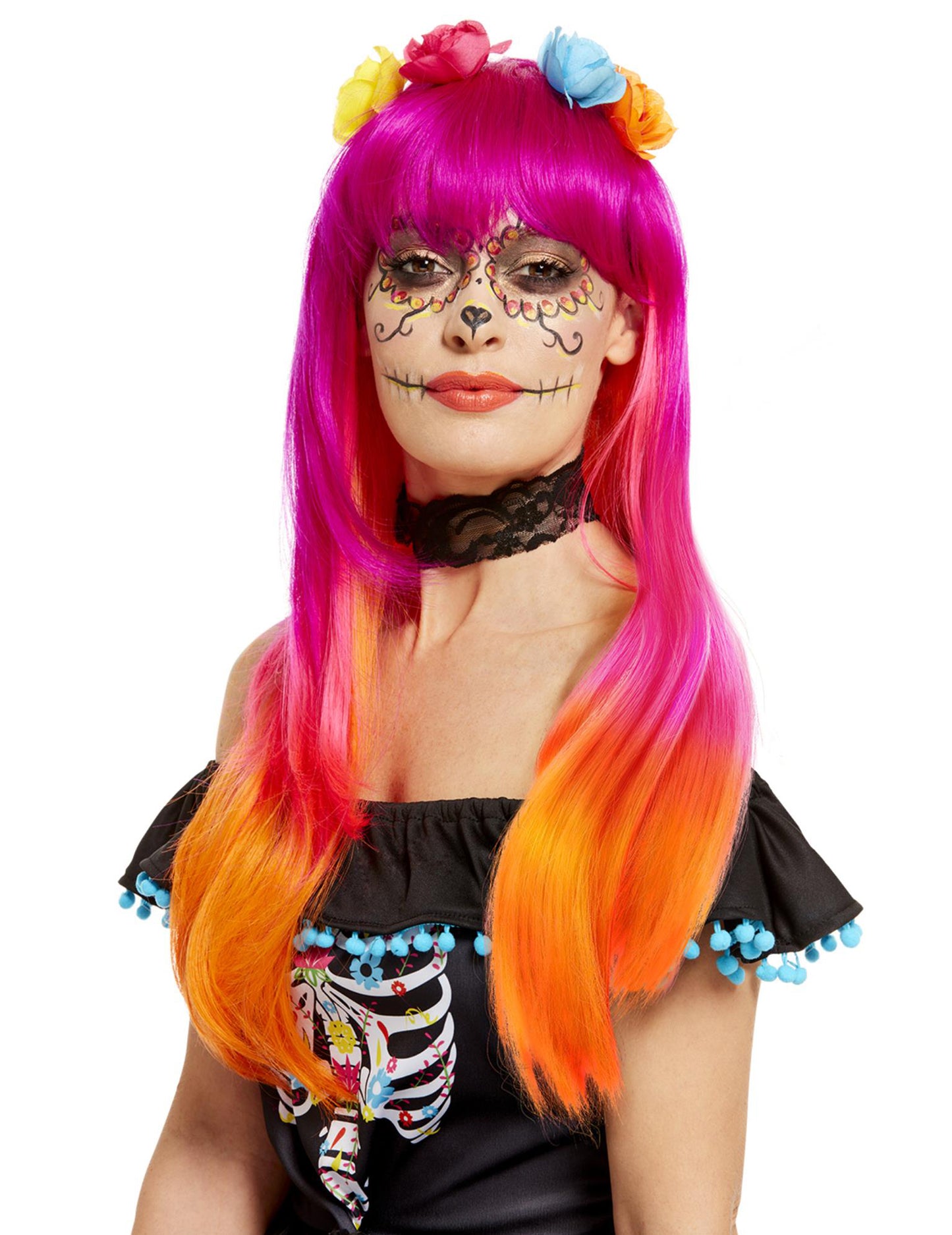 Los Muertos Pink in Adult Orange Diagram
