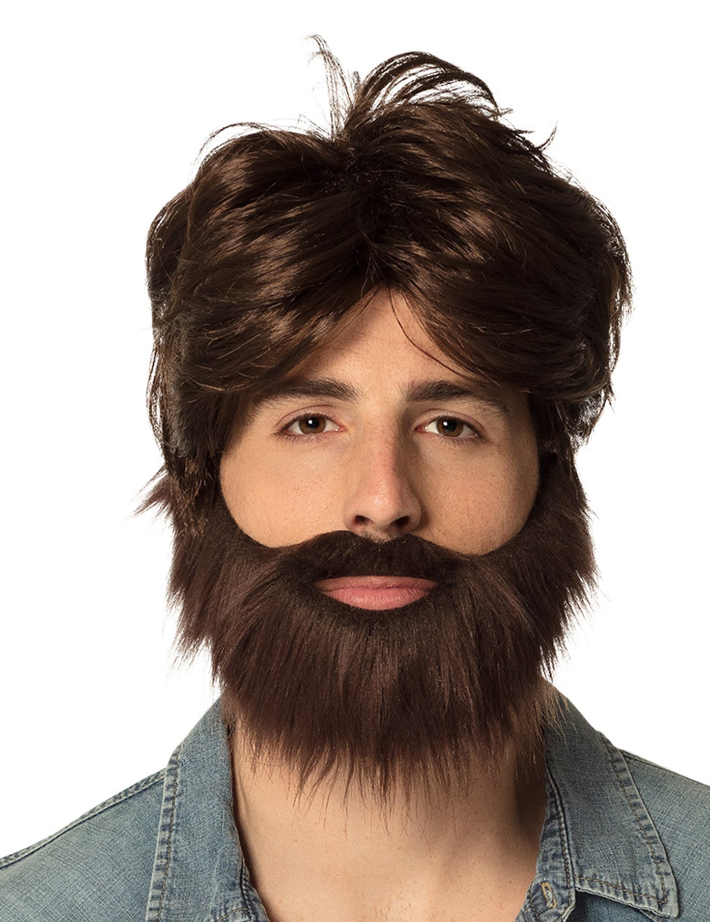 Stari lasulja z odraslo brado in brki