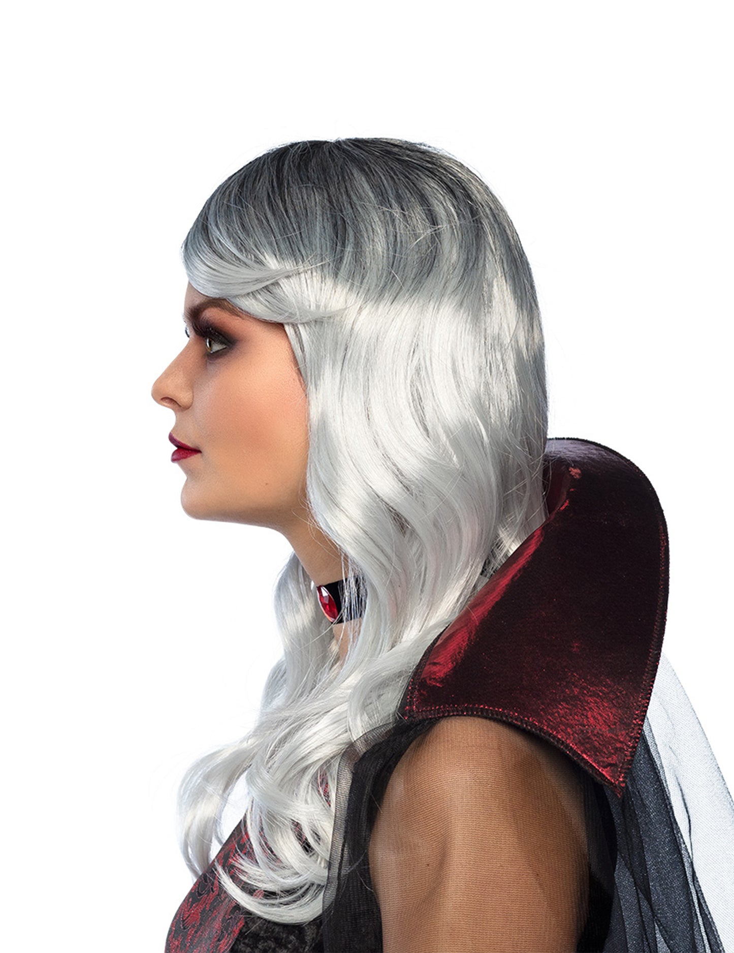 Dolga bela in siva lasulja za noč čarovnic