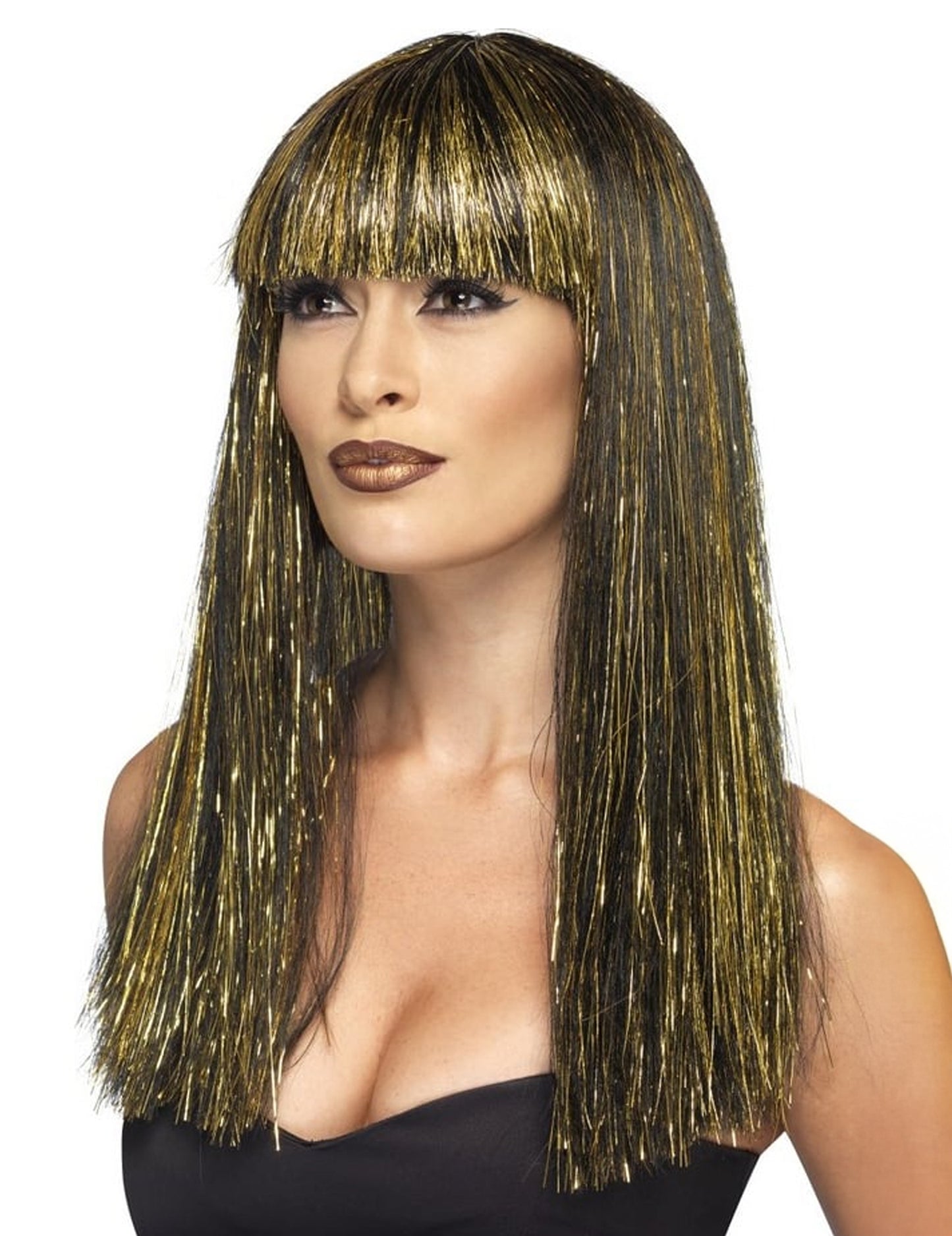 Črna in zlata egipčanska dolga ženska