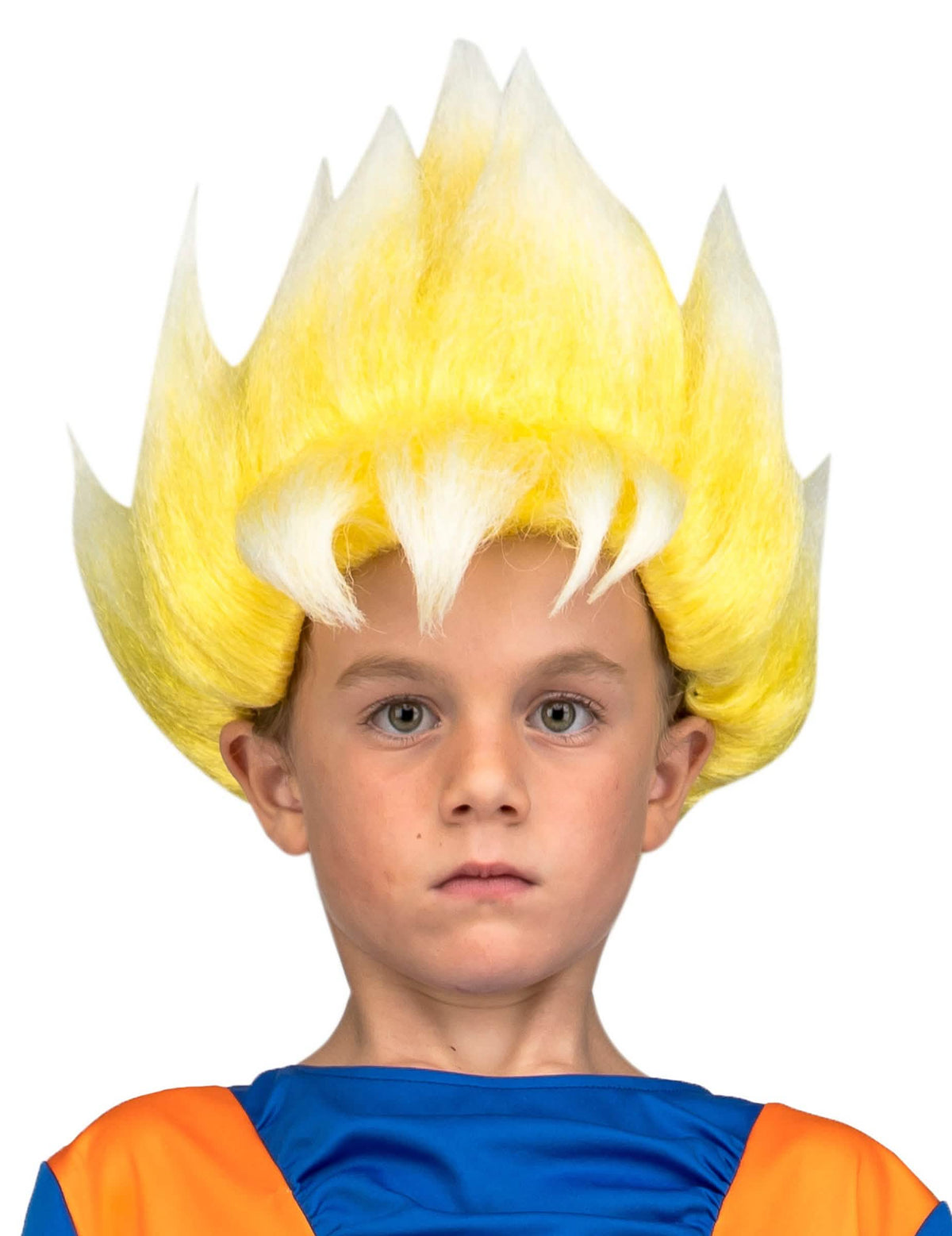 Lasulja Super Saiyan Goku Dragon Ball™ za otrok rumena in bela koničasta