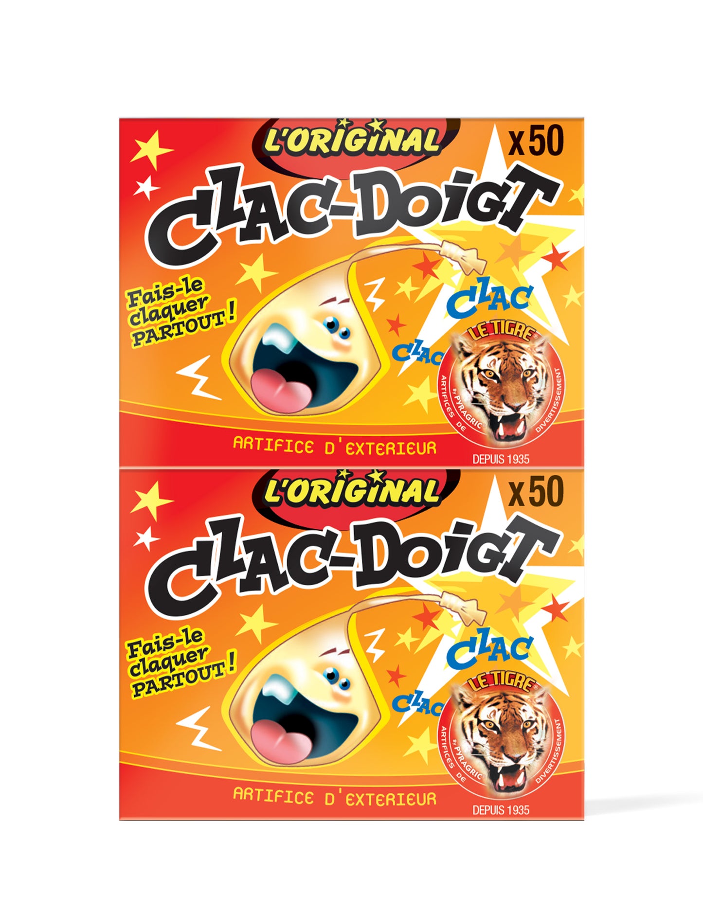 Petarda clac prst le tigre vrečka 2 škatli