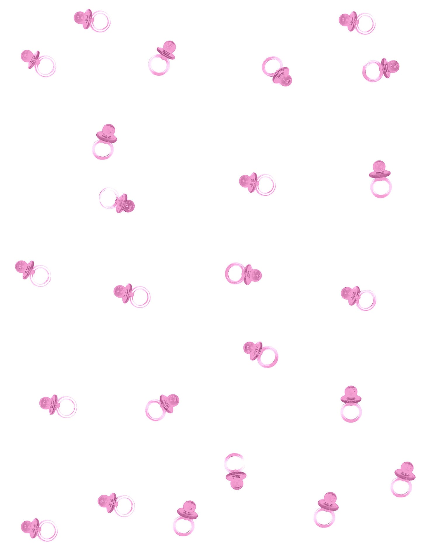 Vue d'ensemble du lot de 18 petites sucettes pour décoration roses transparentes