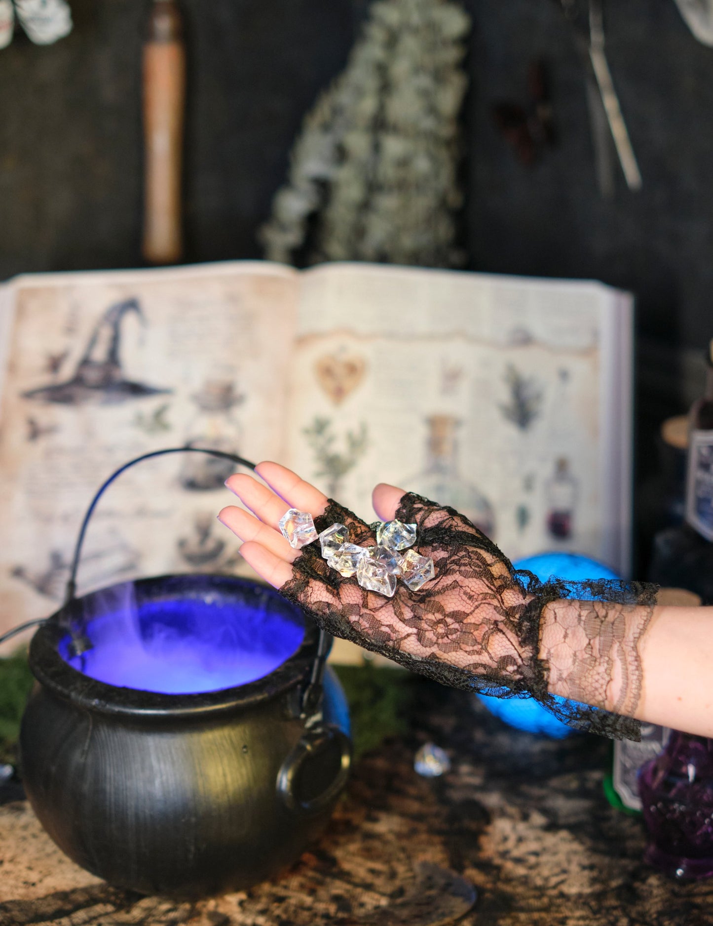 50g prozorni namizni kamni s kristalnim učinkom