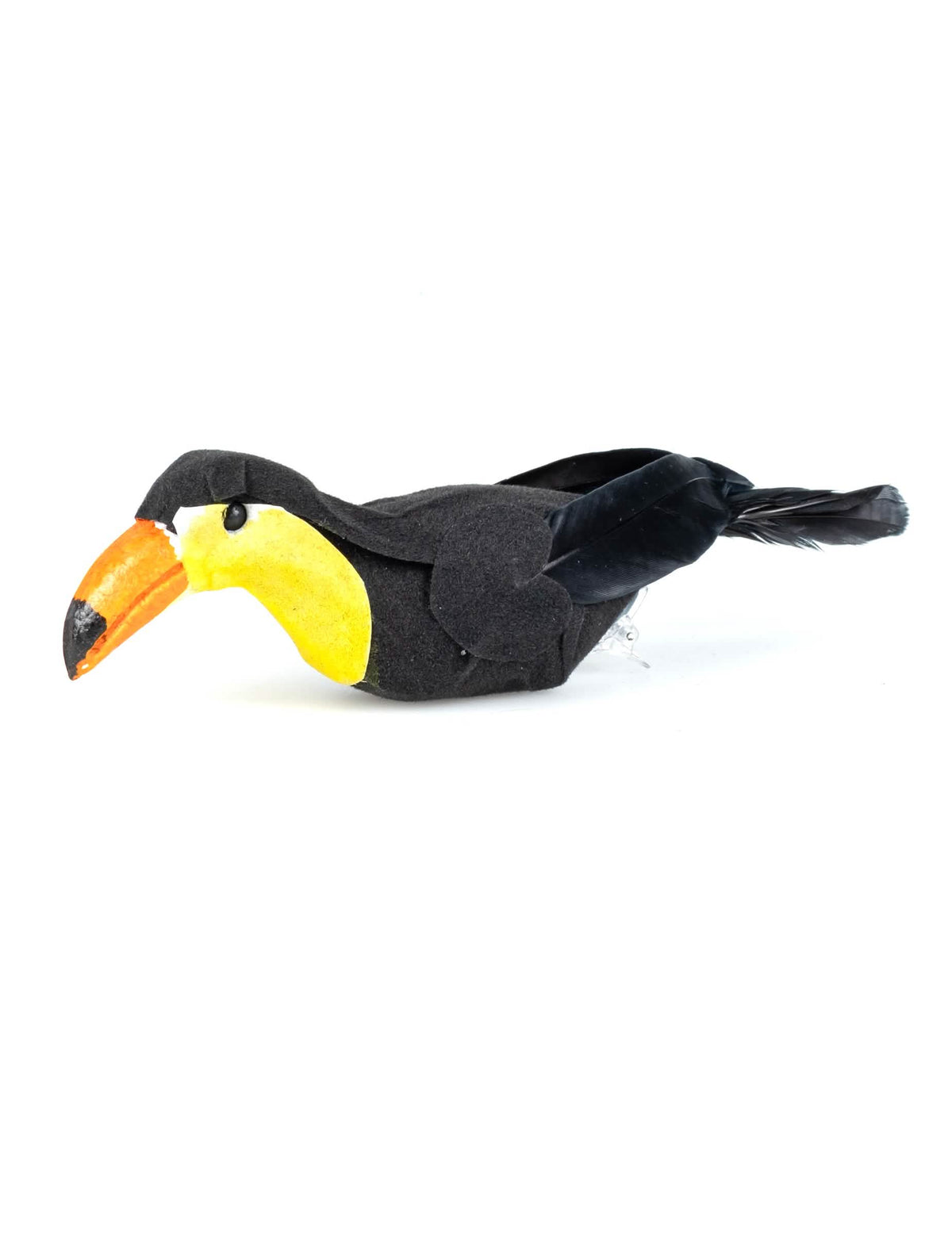 stranski pogled na dekorativno sponko toucan