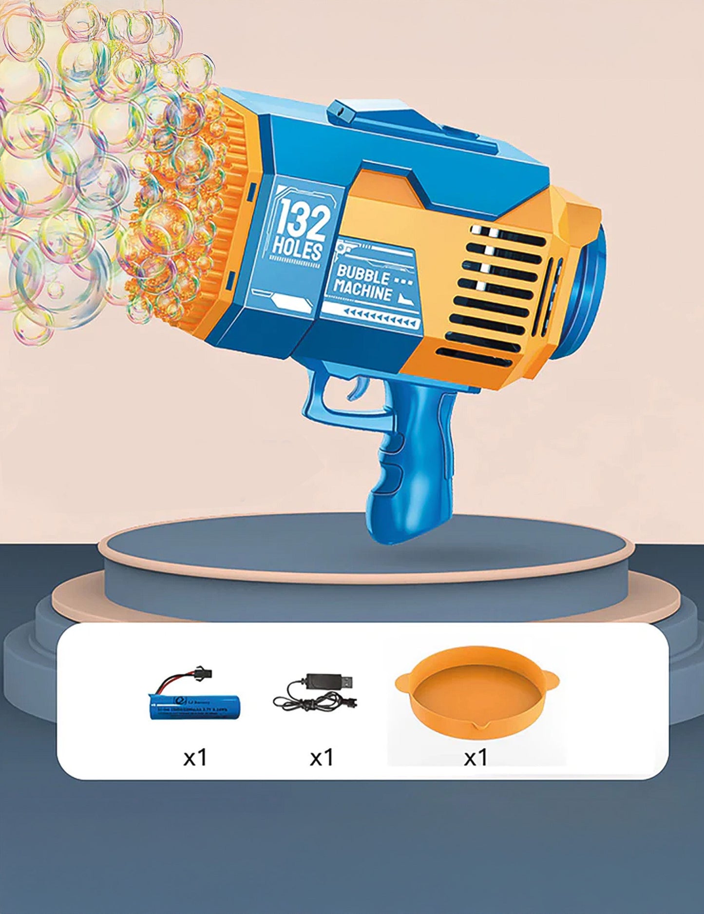Pistolet à Bulles de Savon Bleu