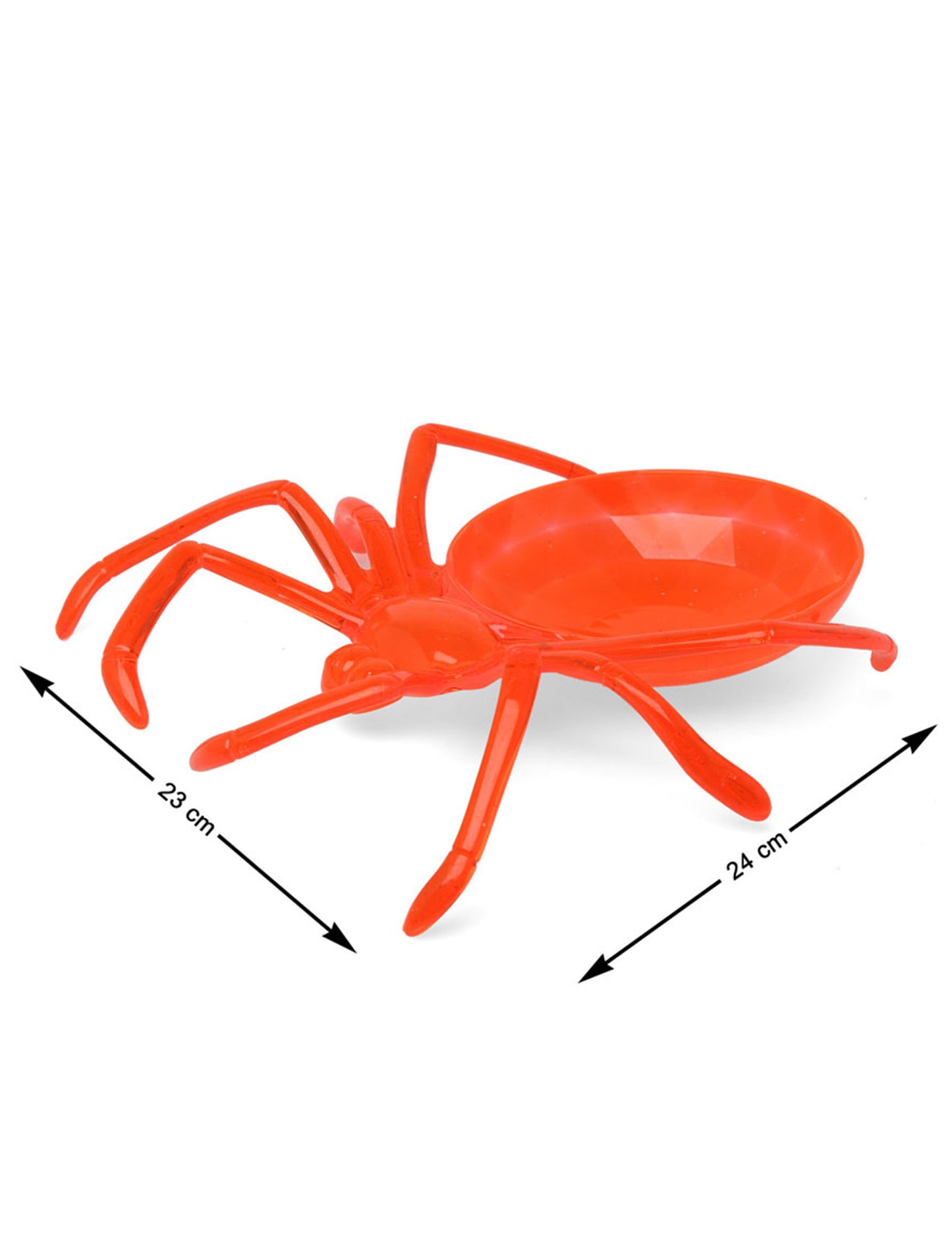 Plateau araignée orange 24 x 23 cm