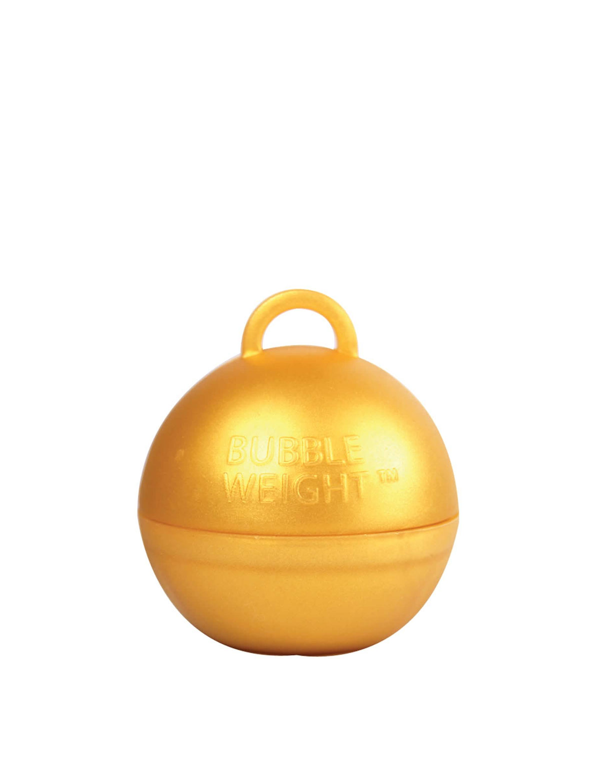 Bližnji posnetek uteži za helijev balon zlate barve