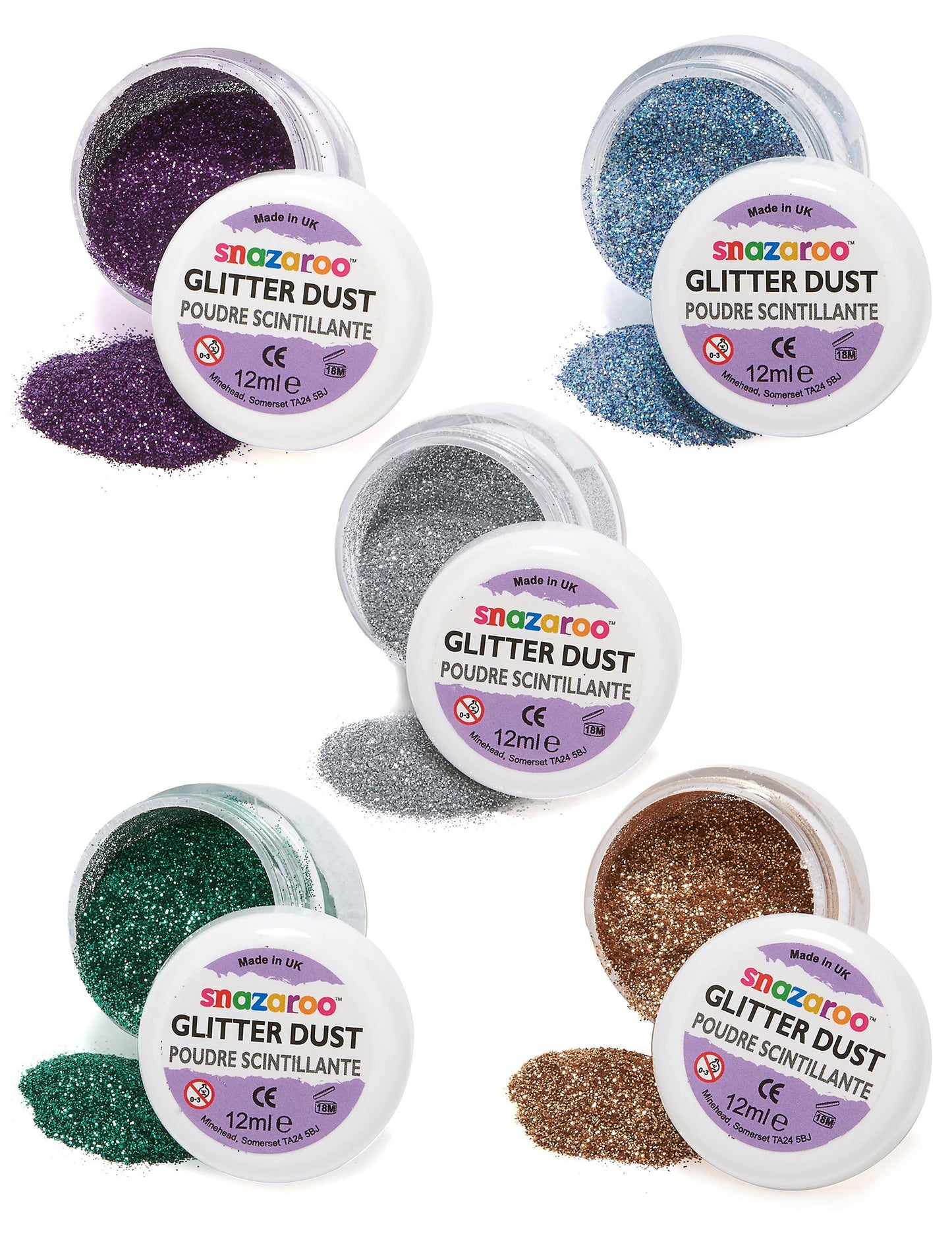 Snazaroo peneči prah 12 ml