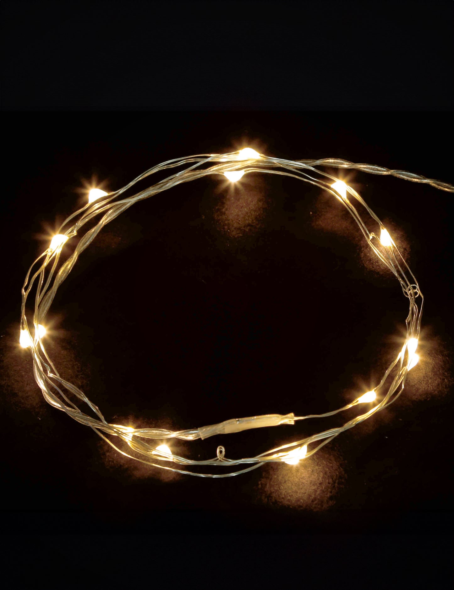 Topla bela lahka zavesa 1,7 x 0,5 m 90 LED