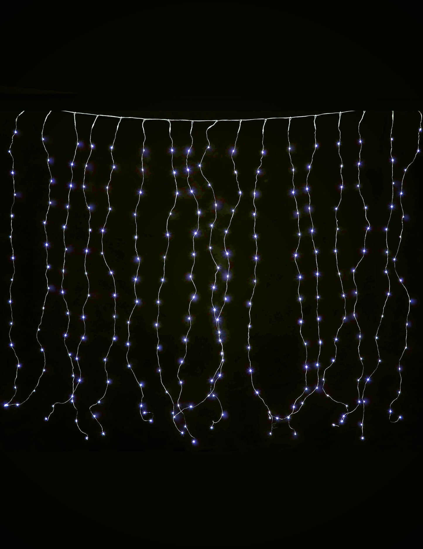 Hladna bela lahka zavesa 1,7 x 0,5 m 90 LED