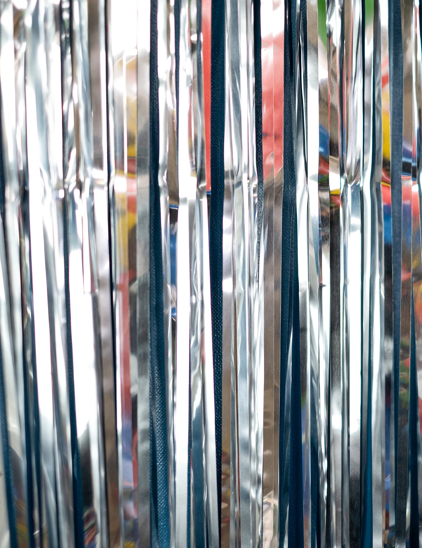 Srebrna peneča zavesa 91 x 244 cm