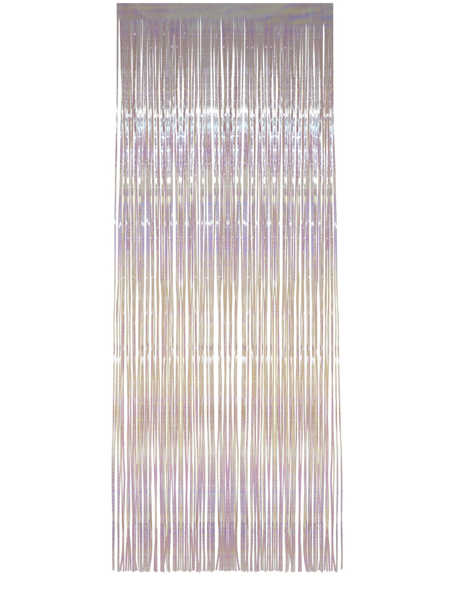 Rideau scintillant pour fête blanc irisé