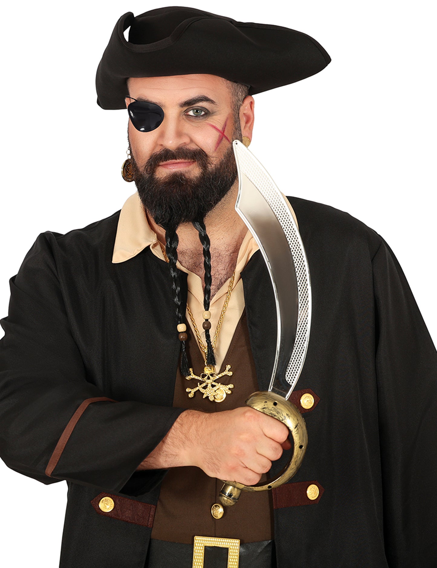 Sabr in skrij plastično gusarsko oko