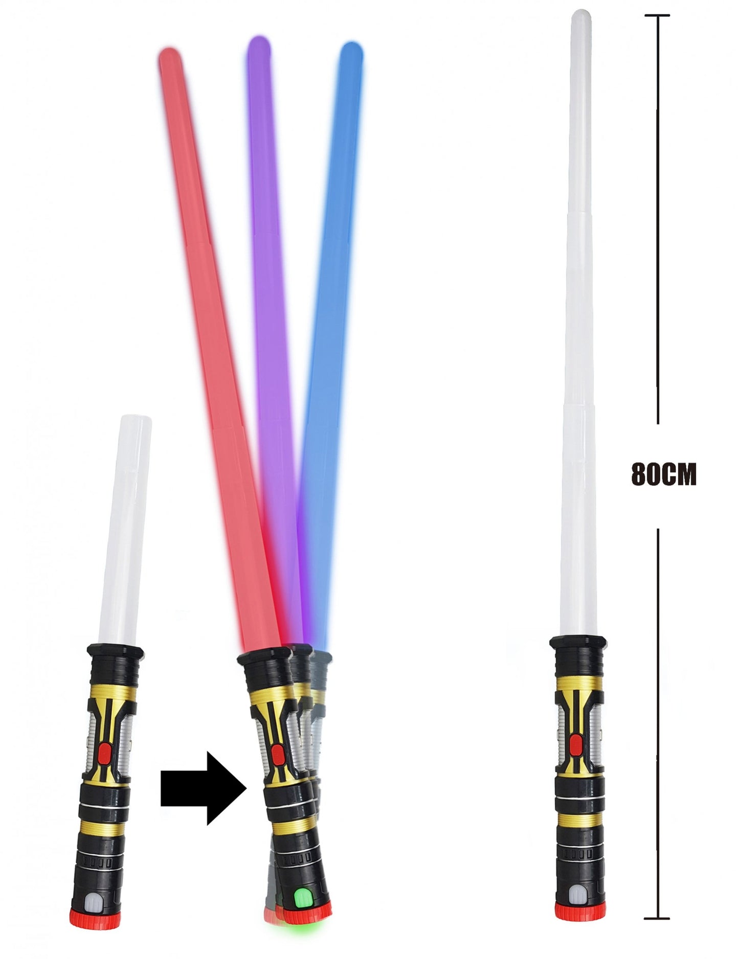 Izvlečni 3 v 1 80 cm Izvlečni svetilnik za razsvetljavo