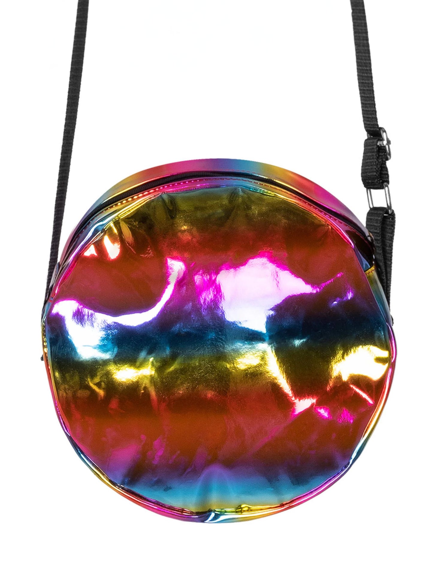 Okrogla torba v torbah holografska mavrica
