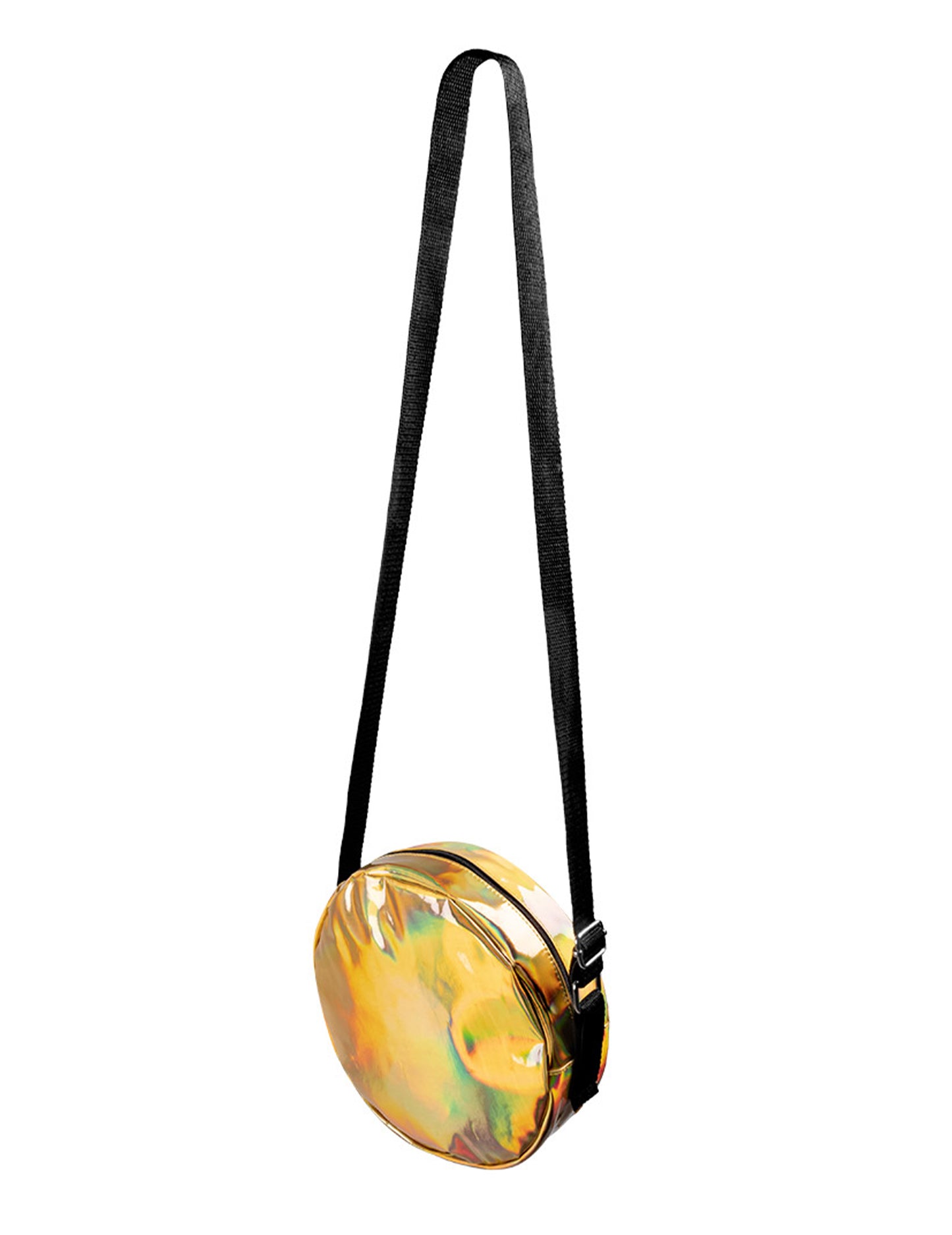 Zlata holografska okrogla holografska torba