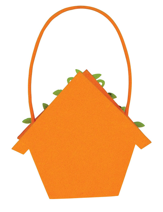 Vue de dos du sac à bonbons maison d'Halloween