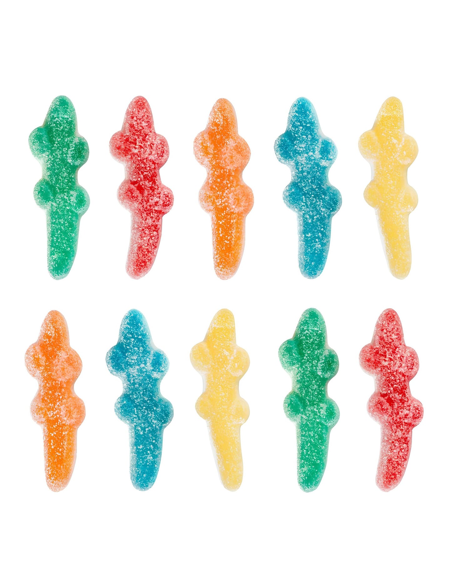 Asortiman različnih barv vrečke sladkarij Croco PIK Haribo